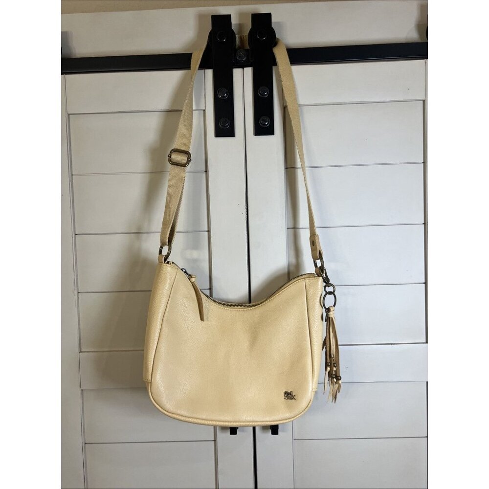 The Sak Isabella Crescent Crossbody Buttercup Handbag Purse